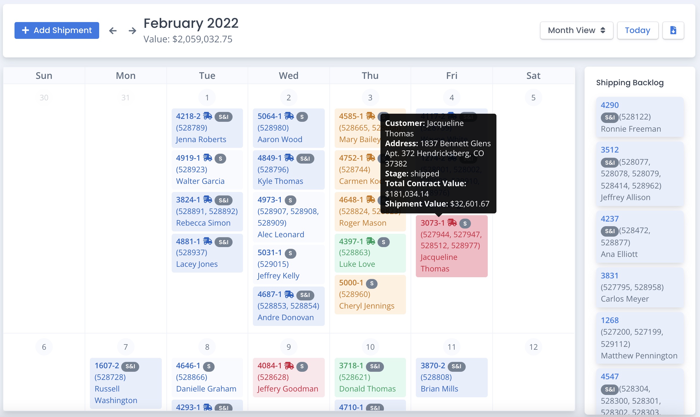 Complex window and door projects being tracked through digital workflow system